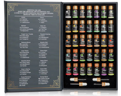 Premium Essential Oils Set – 35 Scents for Diffusers & Aromatherapy
