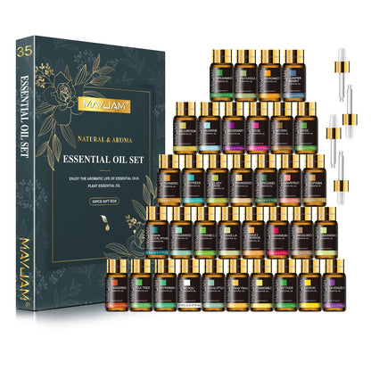 Premium Essential Oils Set – 35 Scents for Diffusers & Aromatherapy